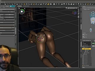 Construindo a Cena Earthling de Letícia Posando Parte 2